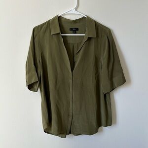 J crew silk blouse